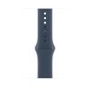 Оригинальный силиконовый ремешок Apple Sport Band Size M/L Storm Blue для Apple Watch 42mm | 41mm | 40mm (MT2X3)