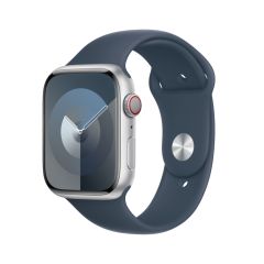 Оригинальный силиконовый ремешок Apple Sport Band Size S/M Storm Blue для Apple Watch 42mm | 41mm | 40mm (MT2W3)