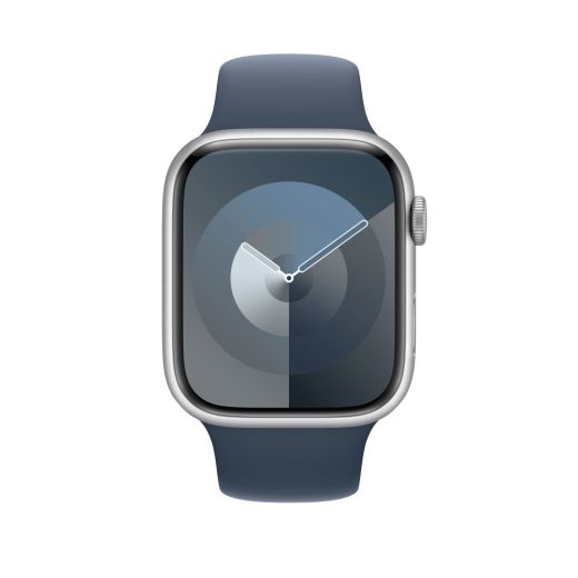 Оригинальный силиконовый ремешок Apple Sport Band Size S/M Storm Blue для Apple Watch 42mm | 41mm | 40mm (MT2W3)