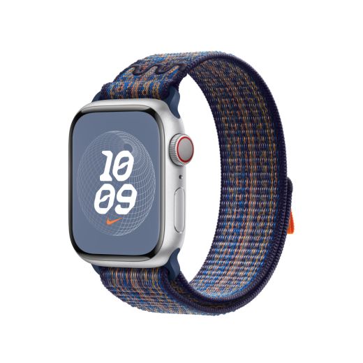 Оригінальний ремінець Apple Nike Sport Loop Game Royal/Orange для Apple Watch 42mm | 41mm | 40mm (MTL23)
