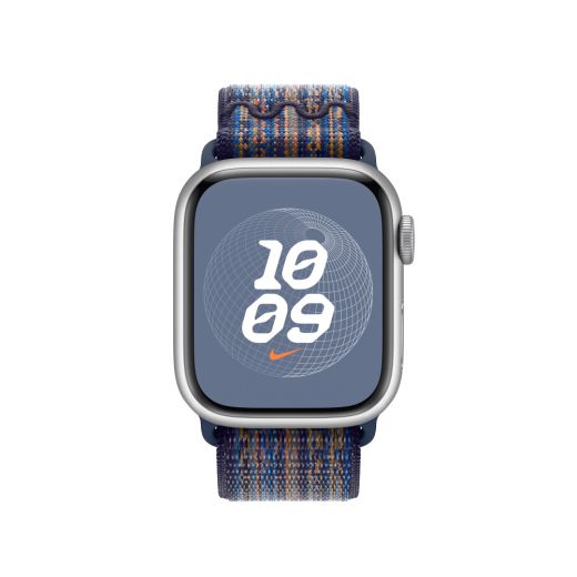 Оригінальний ремінець Apple Nike Sport Loop Game Royal/Orange для Apple Watch 42mm | 41mm | 40mm (MTL23)
