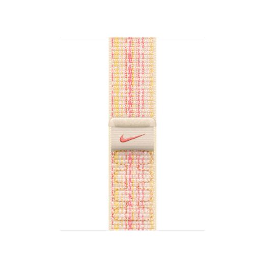 Оригинальный ремешок Apple Nike Sport Loop Starlight/Pink для Apple Watch 42mm | 41mm | 40mm (MUJW3)