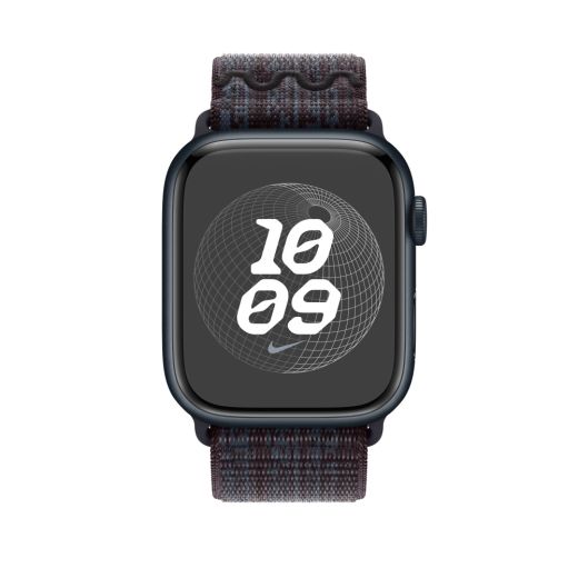 Ремешок CasePro Nike Sport Loop Black/Blue для Apple Watch 42mm | 41mm | 40mm