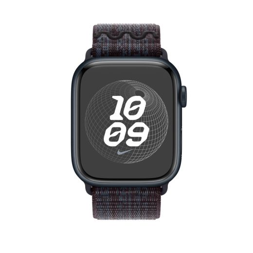 Ремешок CasePro Nike Sport Loop Black/Blue для Apple Watch 49mm | 45mm | 44mm | 42mm