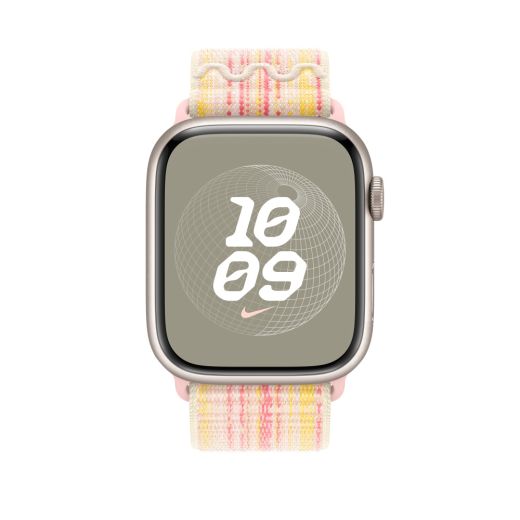 Ремешок CasePro Nike Sport Loop Starlight/Pink для Apple Watch 42mm | 41mm | 40mm