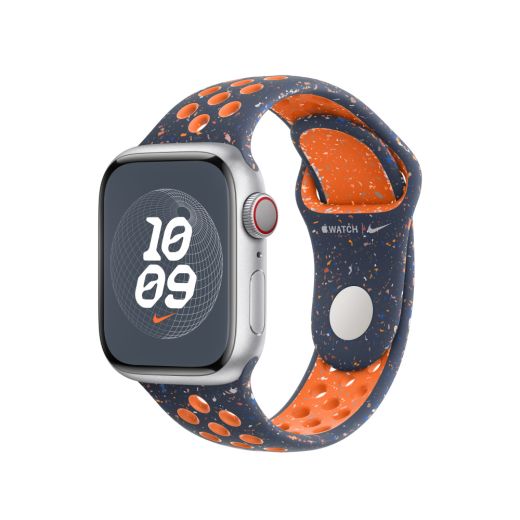 Силиконовый ремешок CasePro Nike Sport Band Blue Flame для Apple Watch 49mm | 45mm | 44mm