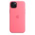 Оригинальный силиконовый чехол Apple Silicone Case with MagSafe Pink для iPhone 15 Plus (MWNE3)