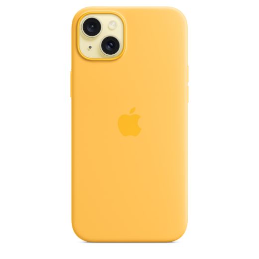 Оригінальний силіконовий чохол Apple Silicone Case with MagSafe Sunshine для iPhone 15 Plus (MWNF3)