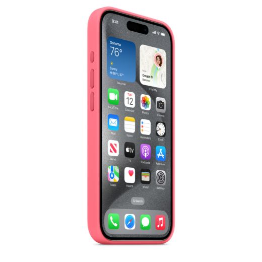 Силиконовый чехол CasePro Silicone Case with MagSafe Pink для iPhone 15 Pro Max