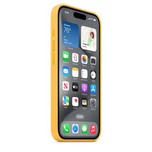 Силиконовый чехол CasePro Silicone Case with MagSafe Sunshine для iPhone 15 Pro