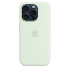 Оригинальный силиконовый чехол Apple Silicone Case with MagSafe Soft Mint для iPhone 15 Pro Max (MWNQ3)
