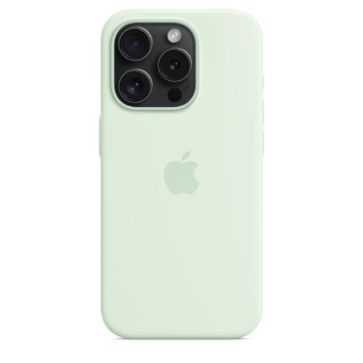 Силиконовый чехол CasePro Silicone Case with MagSafe Soft Mint для iPhone 15 Pro