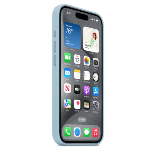 Силіконовий чохол CasePro Silicone Case with MagSafe Light Blue для iPhone 15 Pro Max