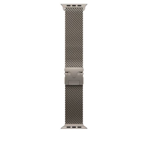 Оригинальный титановый ремешок Apple Milanese Loop Natural Titanium Small для Apple Watch 49мм | 46мм | 45мм (MXKC3)