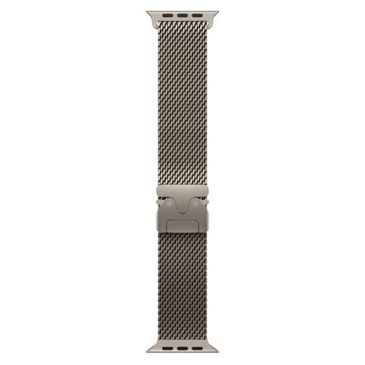 Металлический ремешок CasePro Milanese Loop Natural Titanium для Apple Watch 49мм | 46мм | 45мм | 44мм