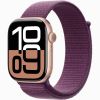 Смарт-часы Apple Watch Series 10 GPS 42мм Rose Gold Aluminium Case with Plum Sport Loop (MWWK3)