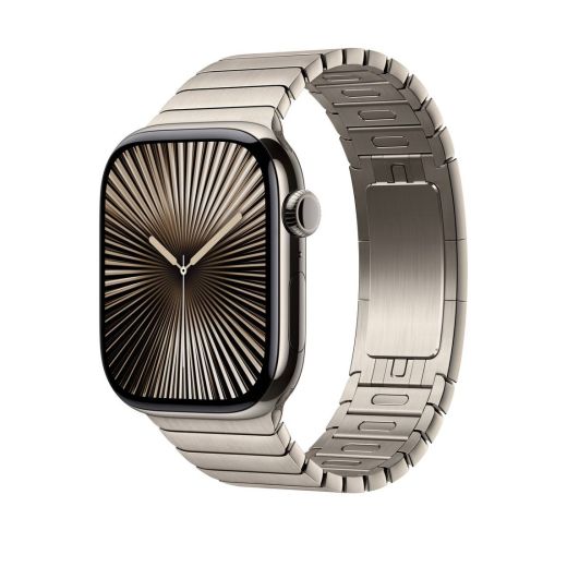 Оригинальный металлический ремешок Apple Link Bracelet Natural для Apple Watch 49мм | 46мм | 45мм (MXMF3)