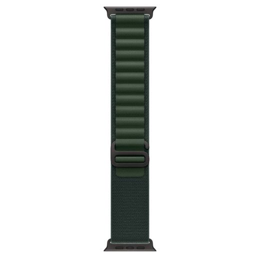 Оригинальный ремешок Apple Alpine Loop Dark Green Small with Black Titanium Finish для Apple Watch 49мм | 46мм | 45мм (MYPQ3)
