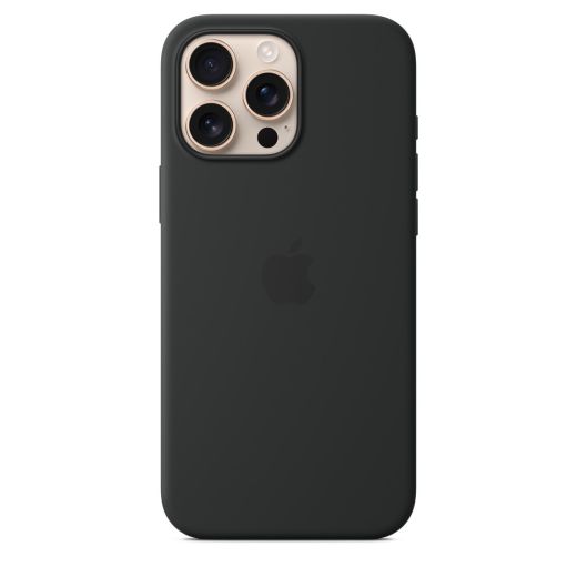 Оригинальный силиконовый чехол Apple Silicone Case with MagSafe Black для iPhone 16 Pro (MYYJ3)