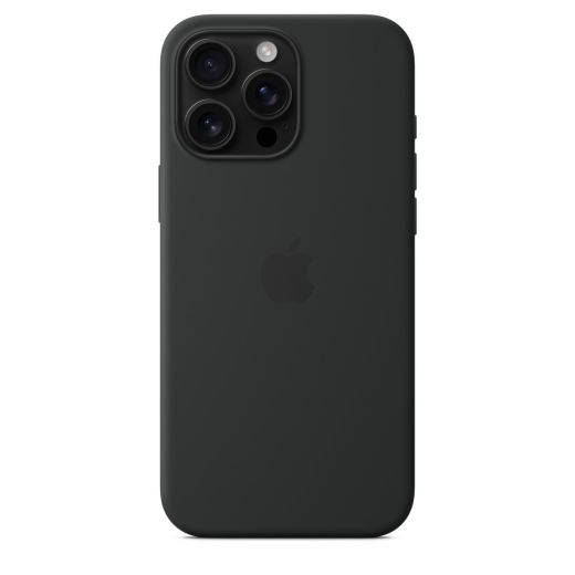 Оригинальный силиконовый чехол Apple Silicone Case with MagSafe Black для iPhone 16 Pro (MYYJ3)