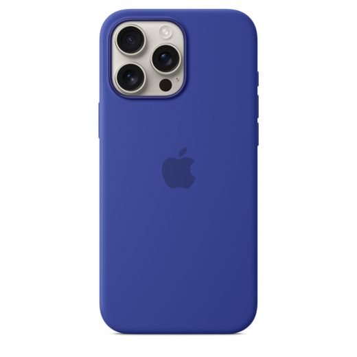 Оригинальный силиконовый чехол Apple Silicone Case with MagSafe Ultramarine для iPhone 16 Pro (MYYP3)