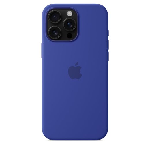 Оригинальный силиконовый чехол Apple Silicone Case with MagSafe Ultramarine для iPhone 16 Pro (MYYP3)