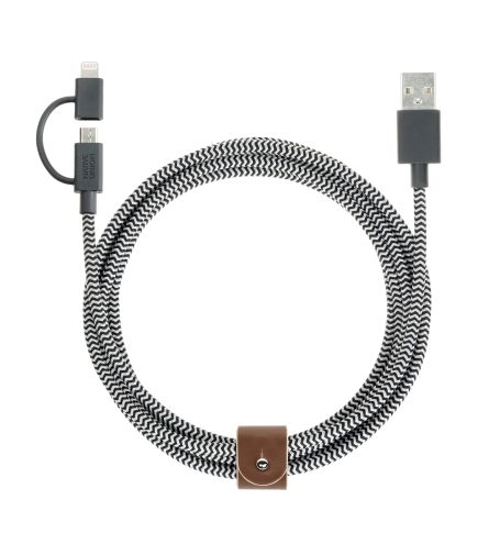 Кабель Native Union Belt Cable Lightning 2m Zebra (BELT-KV-UL-ZEB)