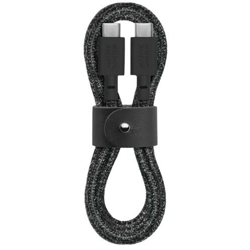 Кабель Native Union Belt Cable USB-C to USB-C Cosmos Black (1.2 m) (BELT-C-CS-BLK-2-NP)