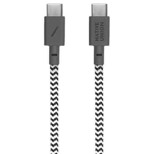 Кабель Native Union Belt Cable USB-C to USB-C Zebra (1.2 m) (BELT-C-ZEB-2-NP)