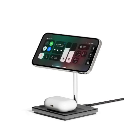 Бездротова зарядка Native Union Snap 2-in-1 Magnetic Wireless Charger Black (SNAP-2IN1-WL-BLK)