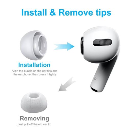Сменные накладки CasePro New Bee 6PCS Silicone Tips для Airpods Pro