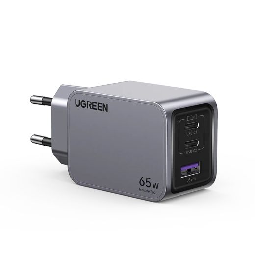 Зарядка Ugreen Nexode Pro 65W 3-Port GaN Fast Charger