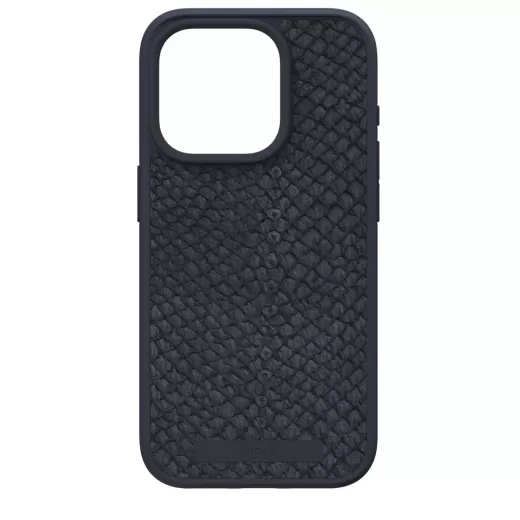 Шкіряний чохол Njord Salmon Leather MagSafe Case Black для iPhone 15 Pro (NA53SL00)