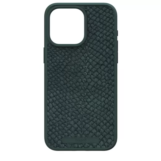 Кожаный чехол Njord Salmon Leather MagSafe Case Dark Green для iPhone 15 Pro (NA53SL02)