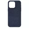 Кожаный чехол Njord Salmon Leather MagSafe Case Petrol Blue для iPhone 15 Pro (NA53SL01)