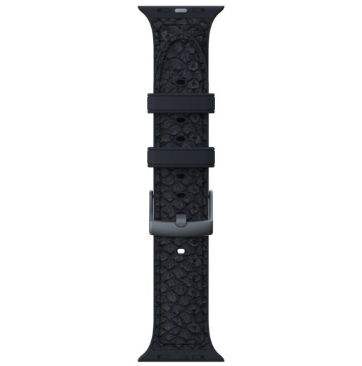 Кожаный ремешок Njord Salmon Leather Strap Dark Grey для Apple Watch 42мм | 41мм | 40мм (SL14110)