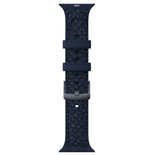 Кожаный ремешок Njord Salmon Leather Strap Petrol для Apple Watch 49мм | 45мм | 44мм (SL14121)