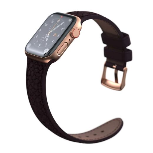 Кожаный ремешок Njord Salmon Leather Strap Rust для Apple Watch 49мм | 45мм | 44мм (SL14123)