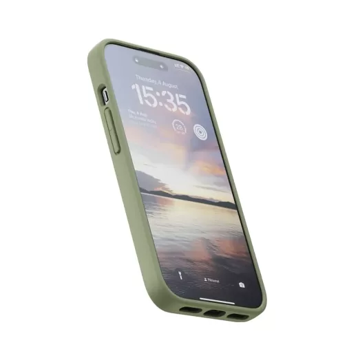 Чехол Njord Suede MagSafe Case Olive для iPhone 15 Pro Max (NA54SU06)