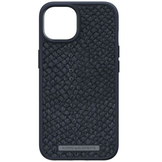 Чехол Njord Salmon Leather Case Black with Magsafe для iPhone 14 Plus (NA42SL00)