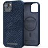 Чохол Njord Salmon Leather Case Blue with Magsafe для iPhone 14 Plus (NA42SL01)
