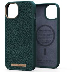 Чохол Njord Salmon Leather Case Dark Green with Magsafe для iPhone 14 (NA41SL02)