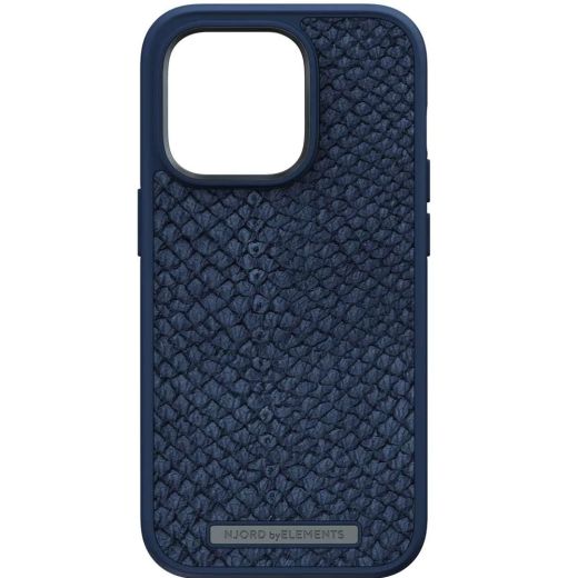  Чехол Njord Salmon Leather Case Blue with Magsafe для iPhone 14 Pro Max (NA44SL01)