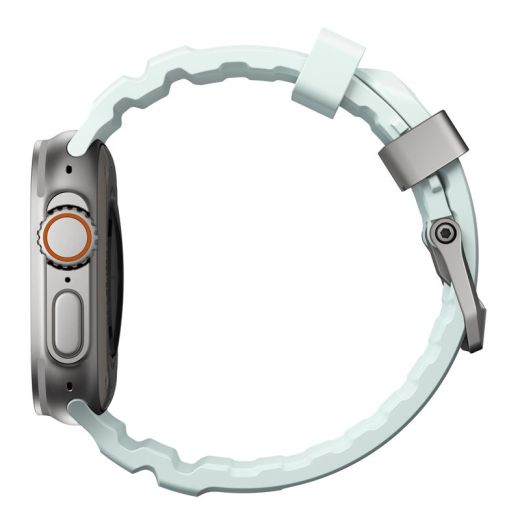 Ремешок Nomad Rocky Point Band Icy Blue Glow / Natural Hardware для Apple Watch 49мм | 46мм | 45мм | 44мм (NM014452858)