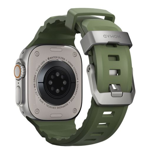 Ремінець Nomad Rocky Point Band Forest / Natural Hardware для Apple Watch 49мм | 46мм | 45мм | 44мм (NM014841858)