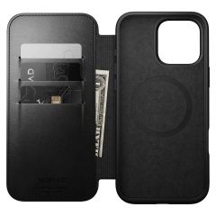 Кожаный чехол-книжка Nomad Modern Leather Case Folio Back Horween для iPhone 16 Pro Max (NM01672685)