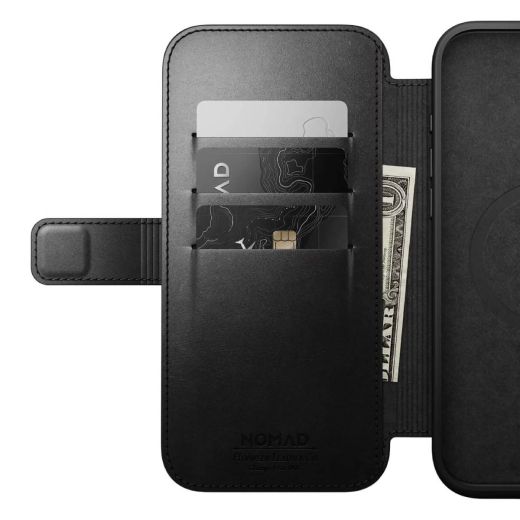 Шкіряний чохол-книжка Nomad Modern Leather Case Folio Back Horween для iPhone 16 Pro Max (NM01672685)