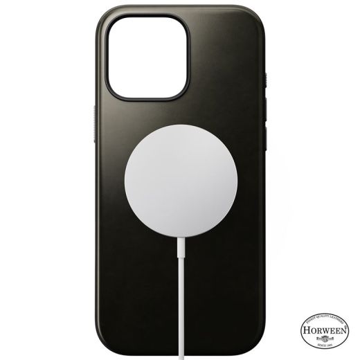 Шкіряний чохол Nomad Modern Horween Leather Case Green Chrome для iPhone 16 Pro Max (NM01687085)