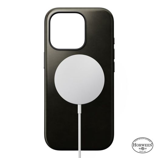 Шкіряний чохол Nomad Modern Horween Leather Case Green Chrome для iPhone 16 Pro (NM01688785)