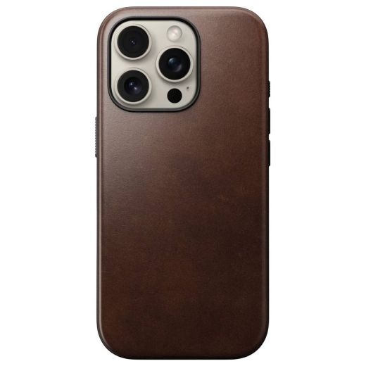Шкіряний чохол Nomad Modern Leather Case Rustic Brown Horween для iPhone 16 Pro (NM01858485)